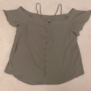 Express Cold shoulder top size Large
